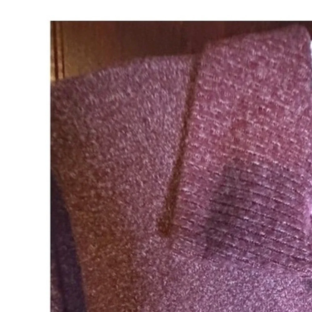 Maurices L Burgundy Pink Striped Soft Girl Knit Preppy Polo Pullover Top - Picture 5 of 10